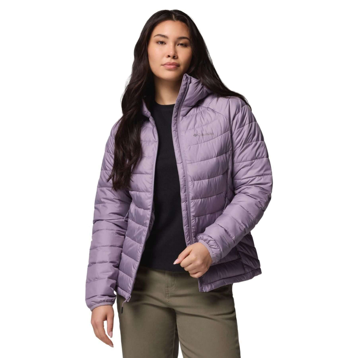 Columbia Women's Powder Lite II Hooded Insulated Jacket Shale Purple / X-Small-Shale Purple / Small-Shale Purple / Medium-Shale Purple / Large-Shale Purple / X-Large - 53 Degrees North