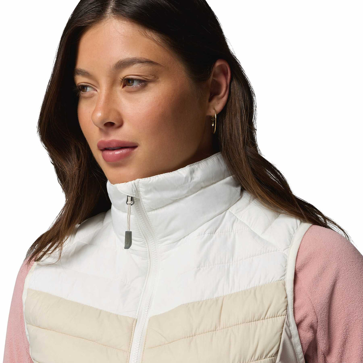 Columbia Women's Powder Pass III Hybrid Vest Dark Stone/Sea Salt / Small-Dark Stone/Sea Salt / Medium-Dark Stone/Sea Salt / Large-Dark Stone/Sea Salt / X-Large-Dark Stone/Sea Salt / XX-Large - 53 Degrees North