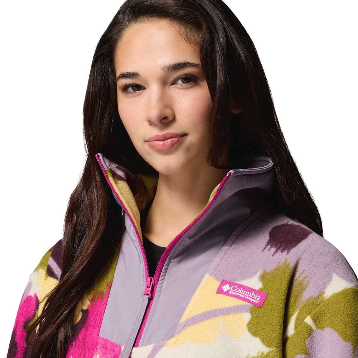 Columbia Women's Sequoia Grove Printed Half Zip Shale Purple Blossoming / X-Small-Shale Purple Blossoming / Small-Shale Purple Blossoming / Medium-Shale Purple Blossoming / Large-Shale Purple Blossoming / X-Large - 53 Degrees North