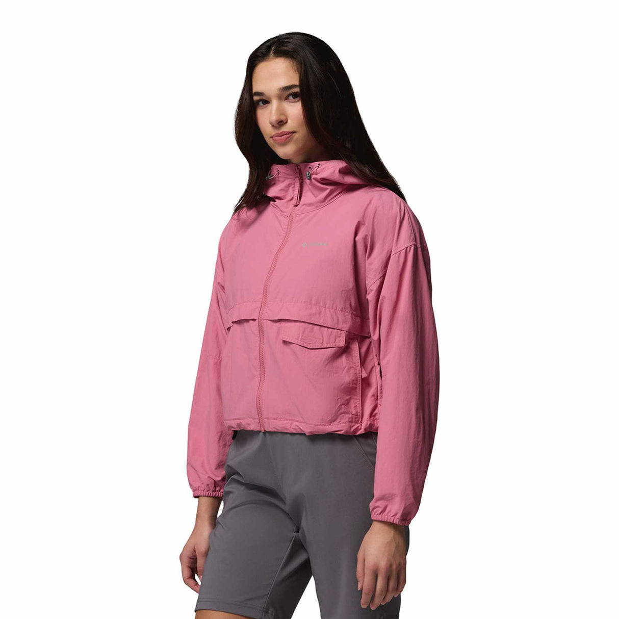Columbia Women's Spire Valley Cropped Windbreaker Rosette / X-Small-Rosette / Small-Rosette / Medium-Rosette / Large-Rosette / X-Large - 53 Degrees North