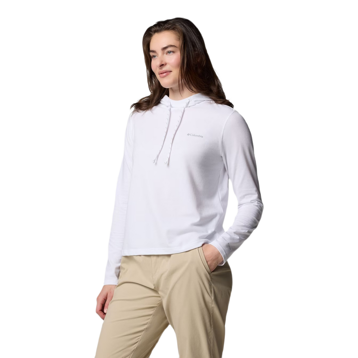 Columbia Women's Sun Trek Long Sleeve Hoodie White / X-Small-White / Small-White / Medium-White / Large-White / X-Large - 53 Degrees North