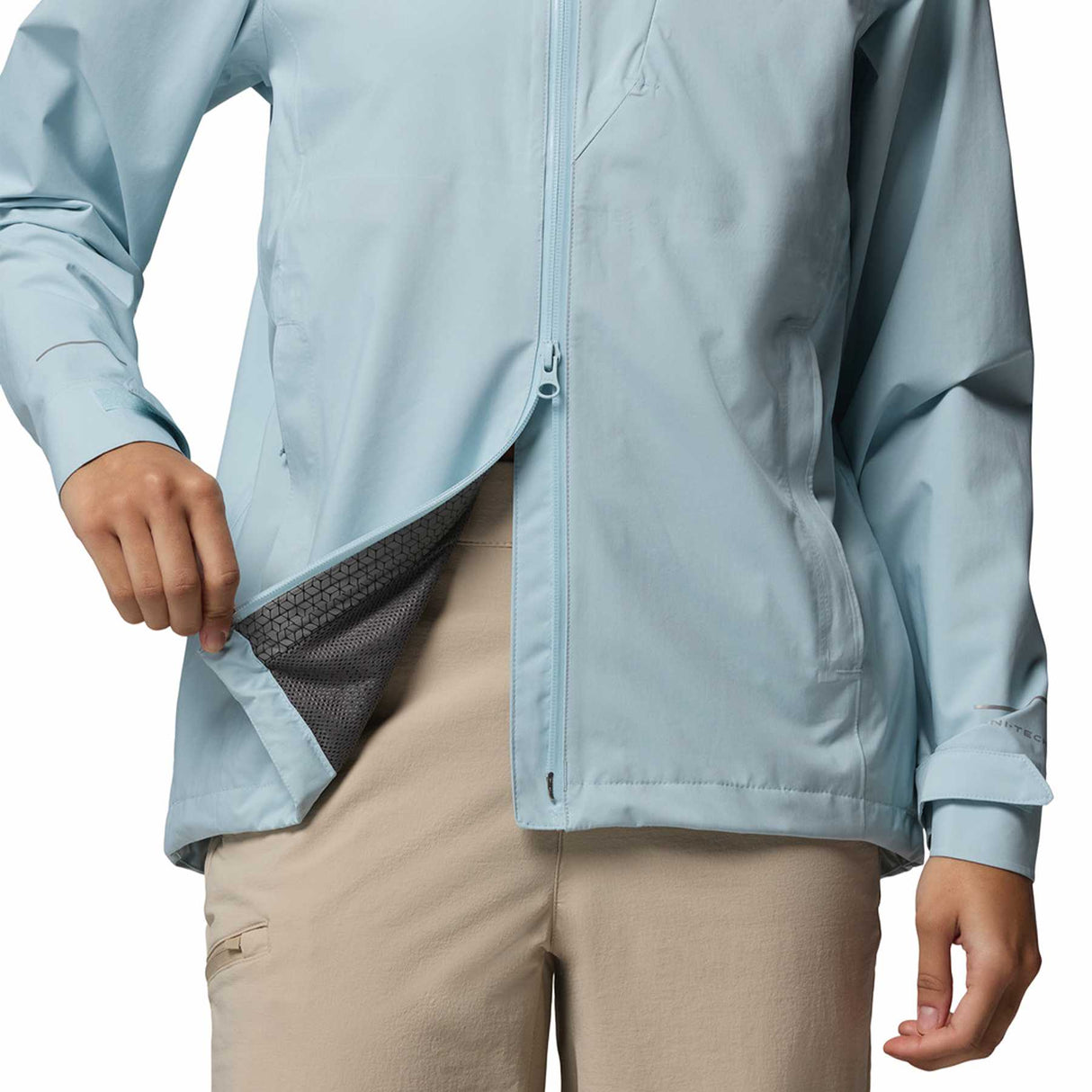 Columbia Women's Trailborne 2.5L Waterproof Shell Jacket Marine Light / X-Small-Marine Light / Small-Marine Light / Medium-Marine Light / Large-Marine Light / X-Large - 53 Degrees North
