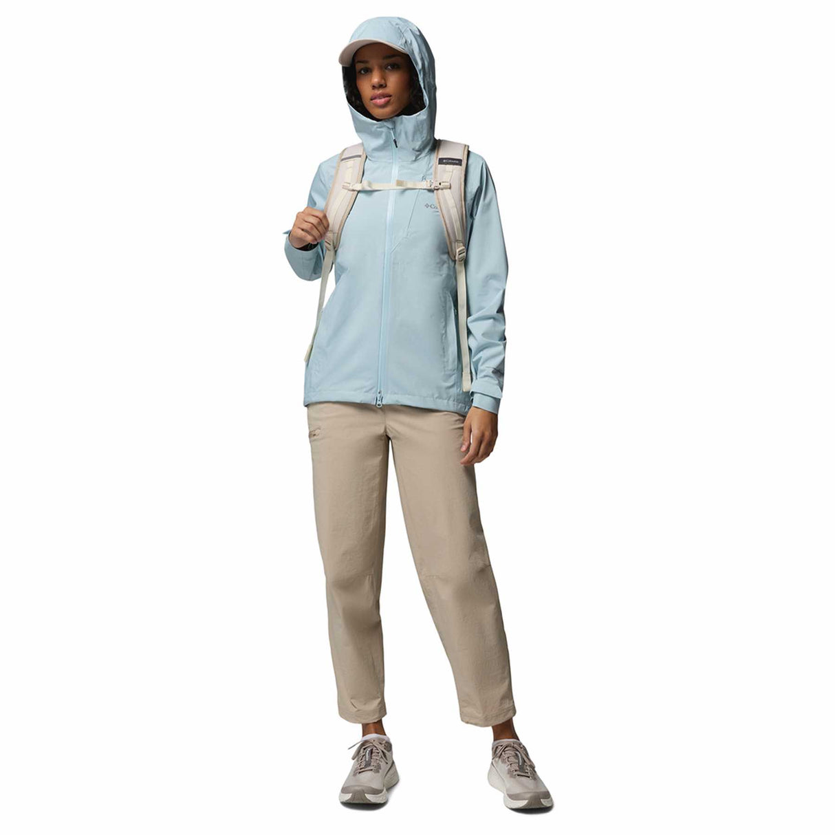 Columbia Women's Trailborne 2.5L Waterproof Shell Jacket Marine Light / X-Small-Marine Light / Small-Marine Light / Medium-Marine Light / Large-Marine Light / X-Large - 53 Degrees North