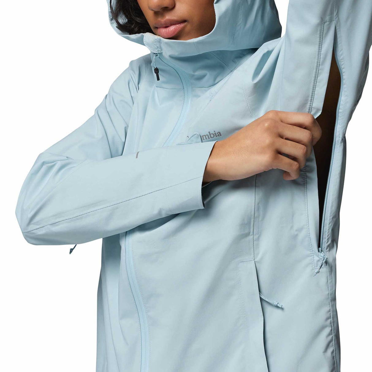 Columbia Women's Trailborne 2.5L Waterproof Shell Jacket Marine Light / X-Small-Marine Light / Small-Marine Light / Medium-Marine Light / Large-Marine Light / X-Large - 53 Degrees North