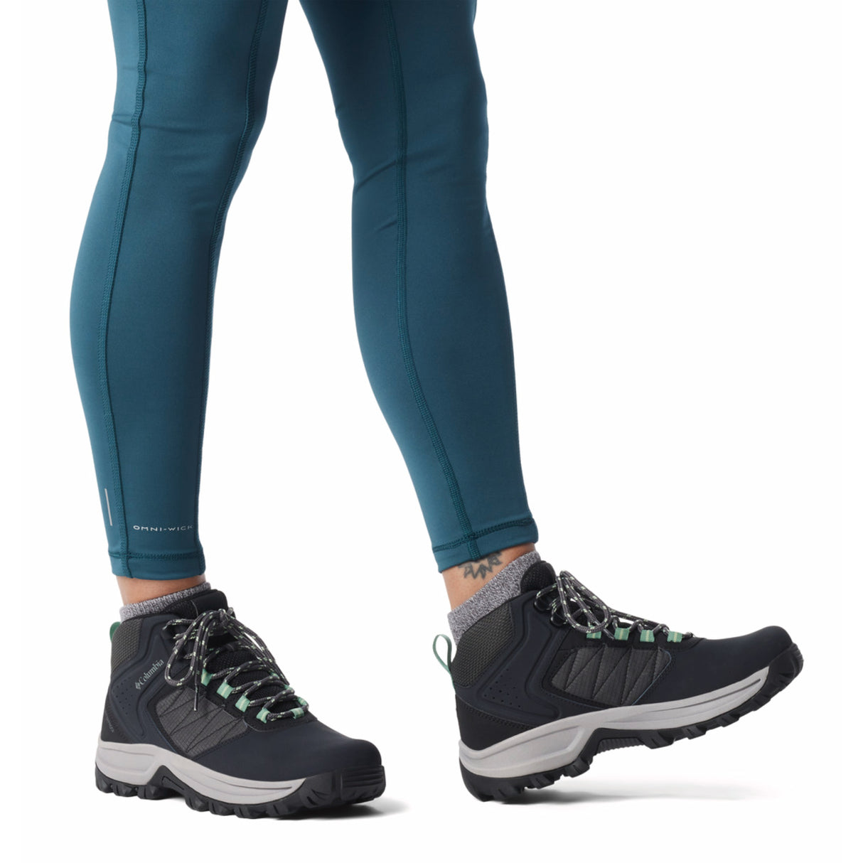 Columbia Women's Transverse Hike Waterproof Boots Black/Sage Leaf / UK 5-Black/Sage Leaf / UK 6-Black/Sage Leaf / UK 7-Black/Sage Leaf / UK 8 - 53 Degrees North