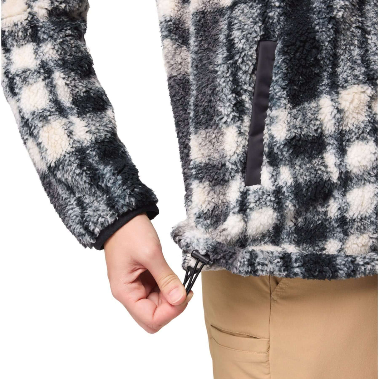 Columbia Women's West Bend Print Fleece Jacket Black Herringplaid / X-Small-Black Herringplaid / Small-Black Herringplaid / Medium-Black Herringplaid / Large-Black Herringplaid / X-Large - 53 Degrees North