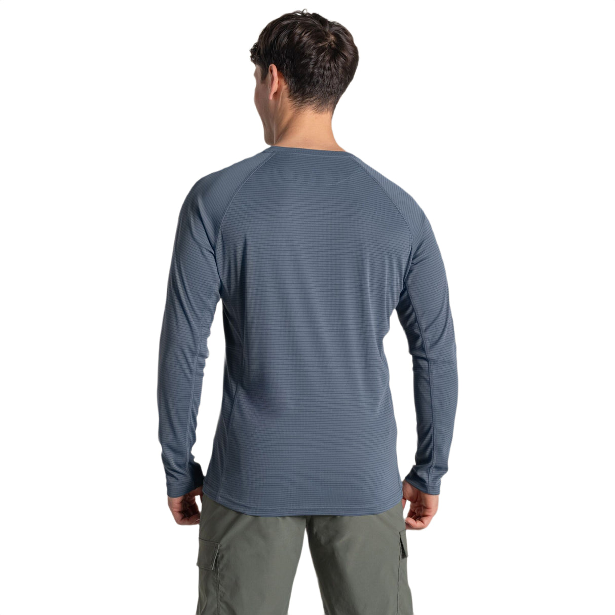 Craghoppers Men's NosiLife Solarshield+ Long-Sleeve T-Shirt Dark Sahara / Small - 53 Degrees North