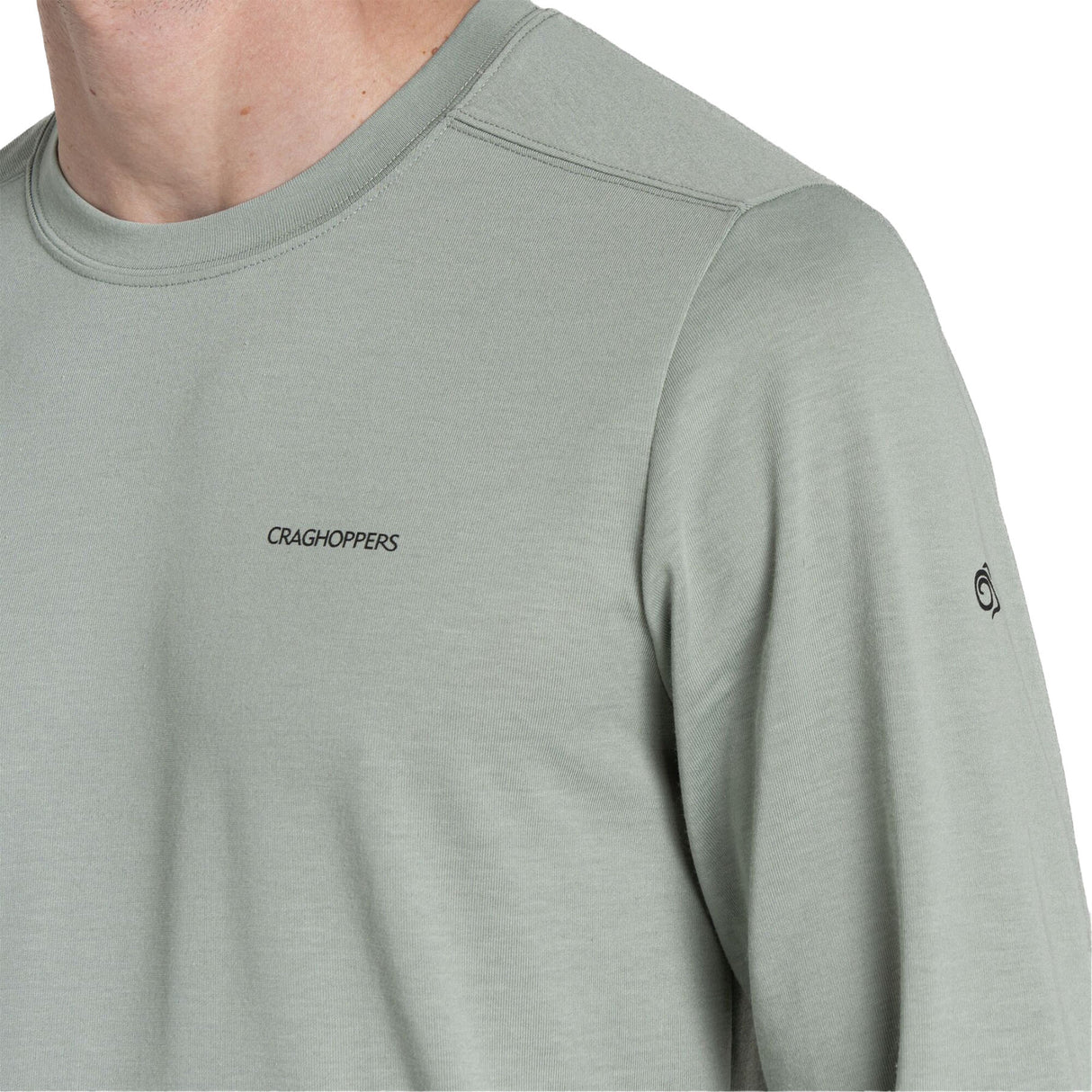 Craghoppers Men's Nosilife Abel Long Sleeve T-Shirt Lichen Green / Small-Lichen Green / Medium-Lichen Green / Large-Lichen Green / X-Large-Lichen Green / XX-Large - 53 Degrees North