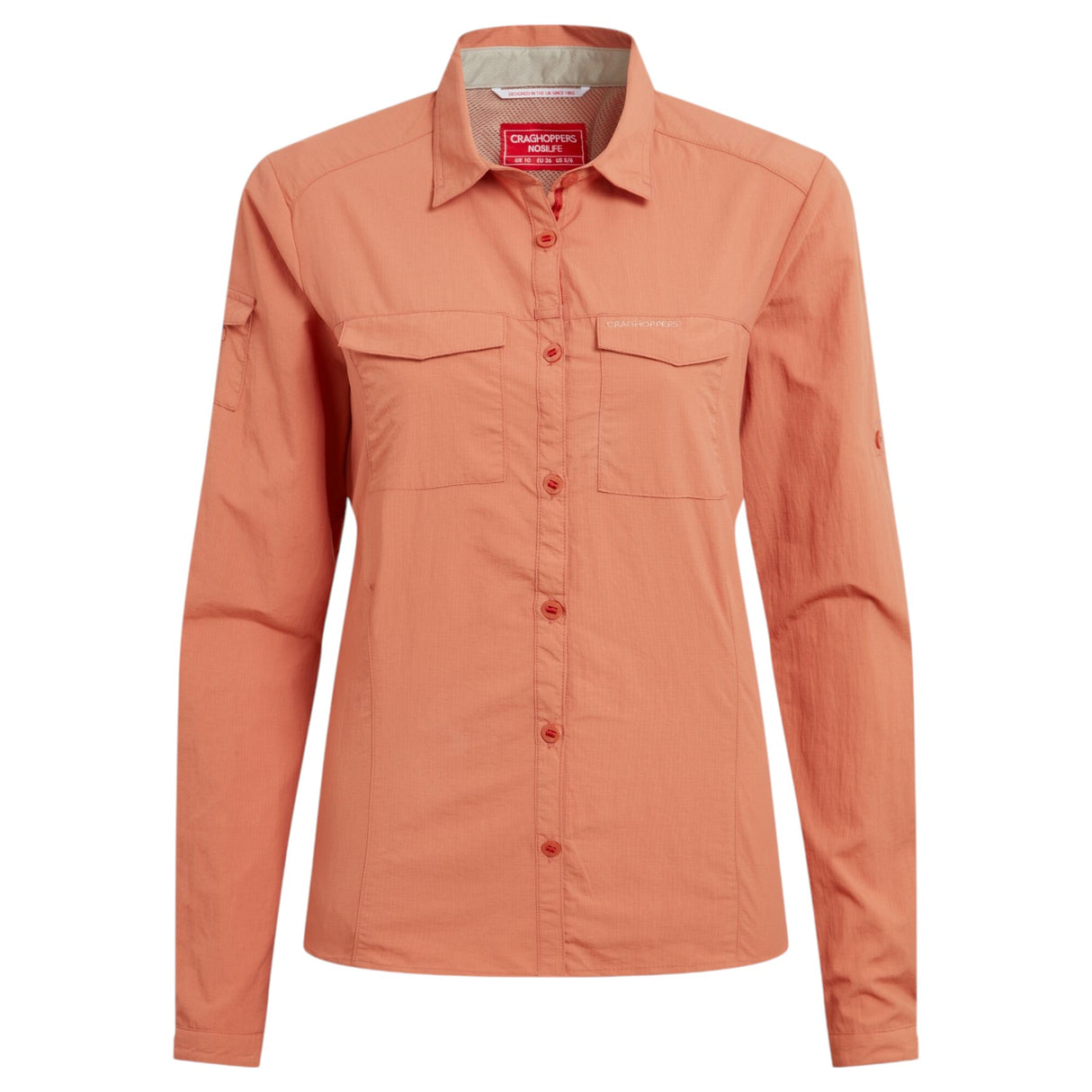 Craghoppers Women's Nosilife Adventure II Long Sleeve Shirt Seasalt / X-Small-Seasalt / Small-Seasalt / Medium-Seasalt / Large-Seasalt / X-Large - 53 Degrees North