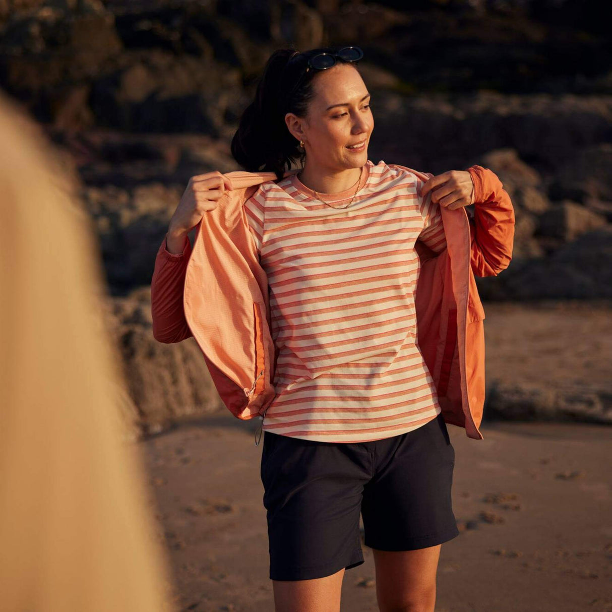 Craghoppers Women's Nosilife Akona Long Sleeve Top Clay Stripe / X-Small-Clay Stripe / Small-Clay Stripe / Medium-Clay Stripe / Large-Clay Stripe / X-Large - 53 Degrees North