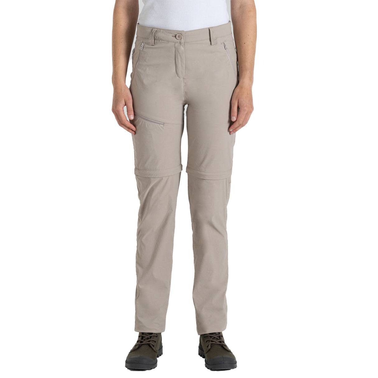 Craghoppers Women's Nosilife Pro Convertible III Trousers Soft Mushroom / X-Small / Regular-Soft Mushroom / Small / Regular-Soft Mushroom / Medium / Regular-Soft Mushroom / Large / Regular-Soft Mushroom / X-Large / Regular - 53 Degrees North