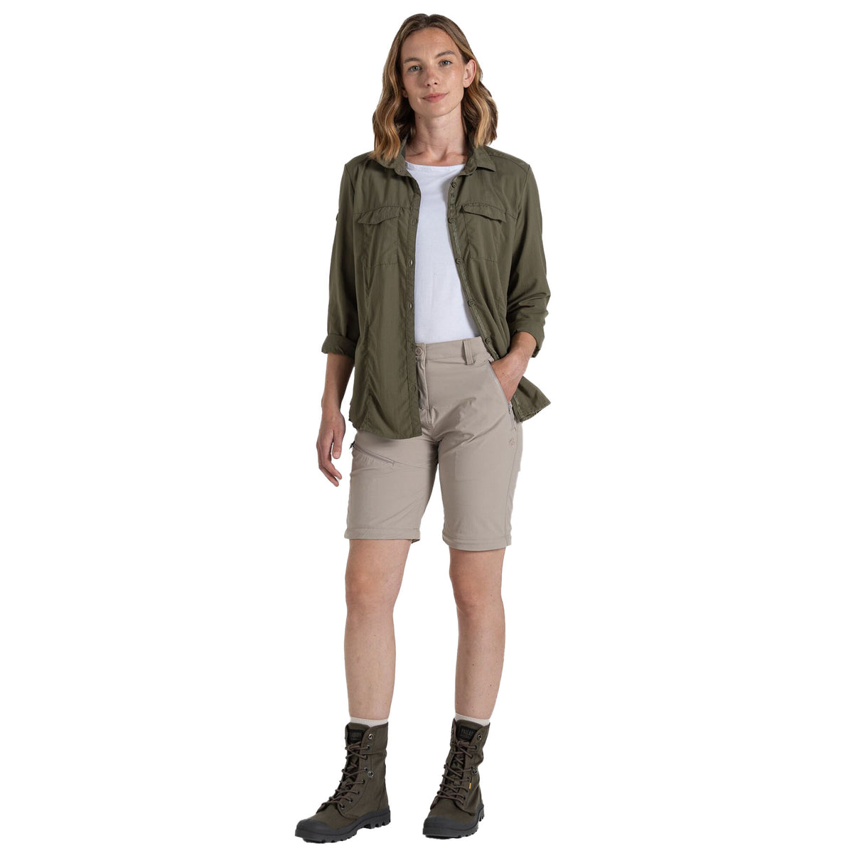 Craghoppers Women's Nosilife Pro Convertible III Trousers Soft Mushroom / X-Small / Regular-Soft Mushroom / Small / Regular-Soft Mushroom / Medium / Regular-Soft Mushroom / Large / Regular-Soft Mushroom / X-Large / Regular - 53 Degrees North