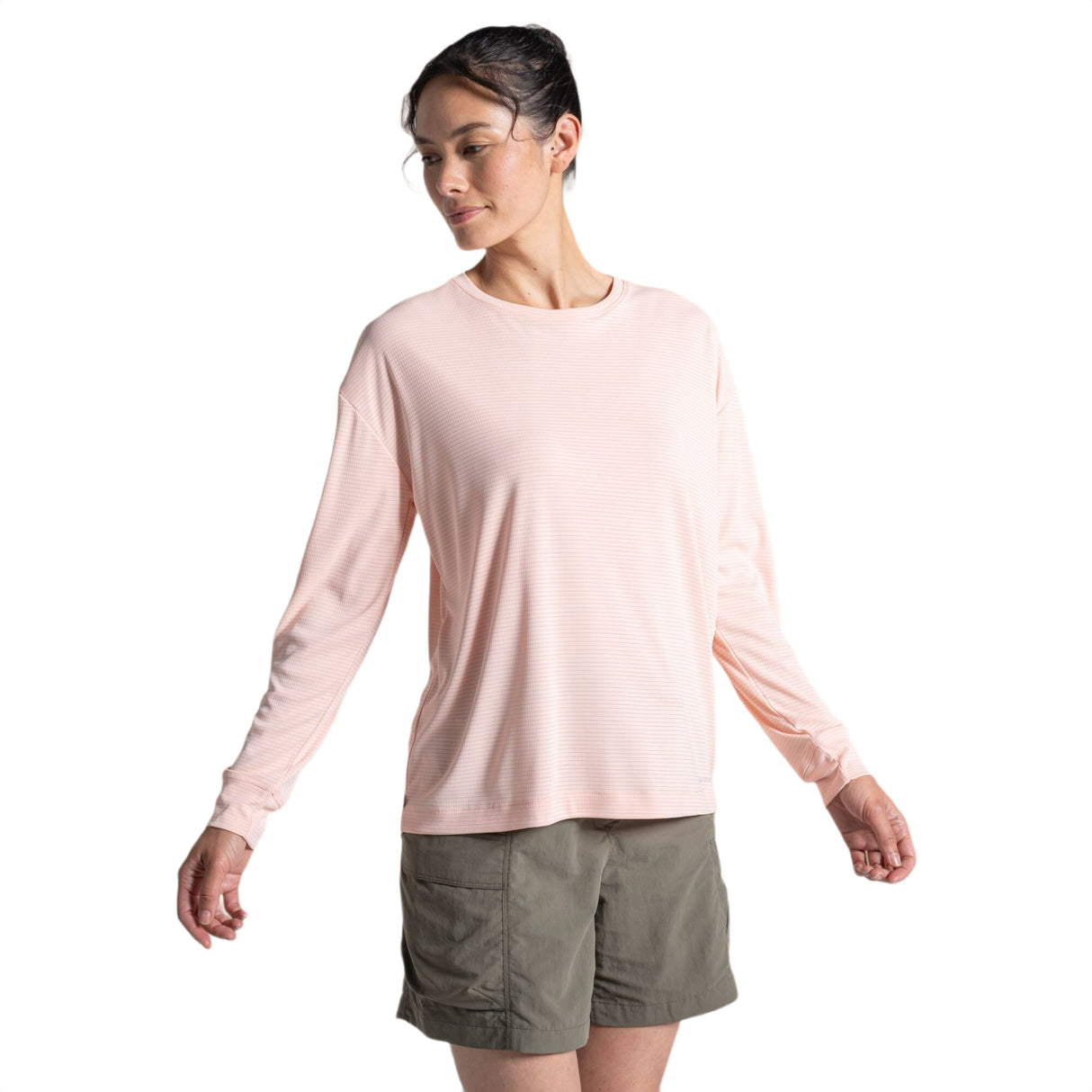 Craghoppers Women's Nosilife Solarshield+ Long Sleeve T-Shirt Pear Drop / X-Small-Pear Drop / Small-Pear Drop / Medium-Pear Drop / Large-Pear Drop / X-Large - 53 Degrees North