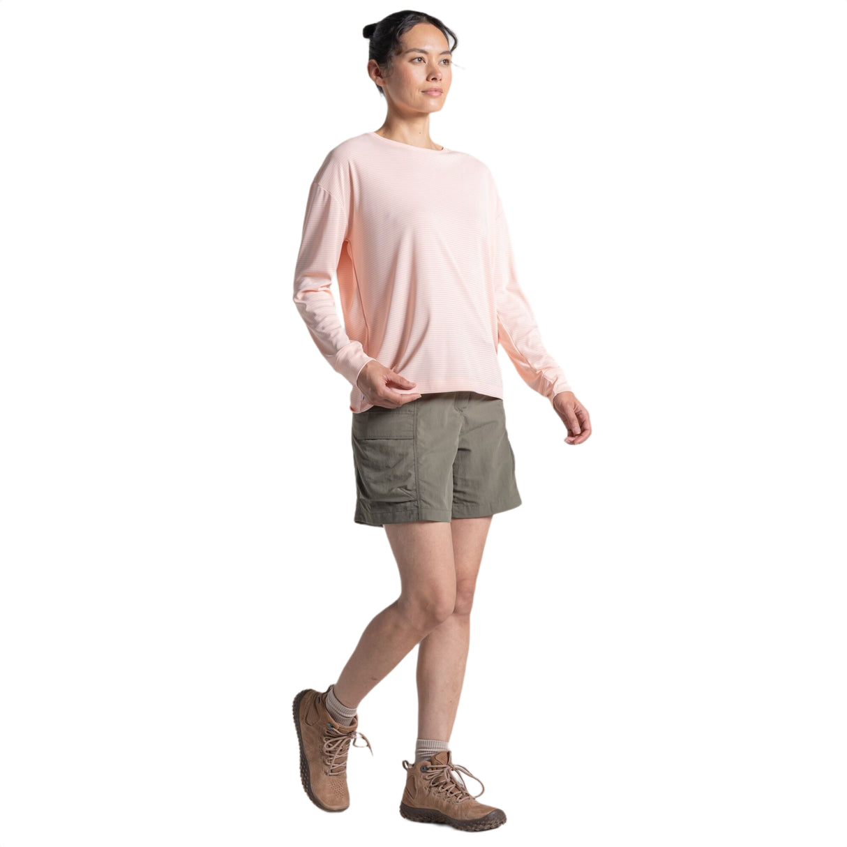 Craghoppers Women's Nosilife Solarshield+ Long Sleeve T-Shirt Pear Drop / X-Small-Pear Drop / Small-Pear Drop / Medium-Pear Drop / Large-Pear Drop / X-Large - 53 Degrees North