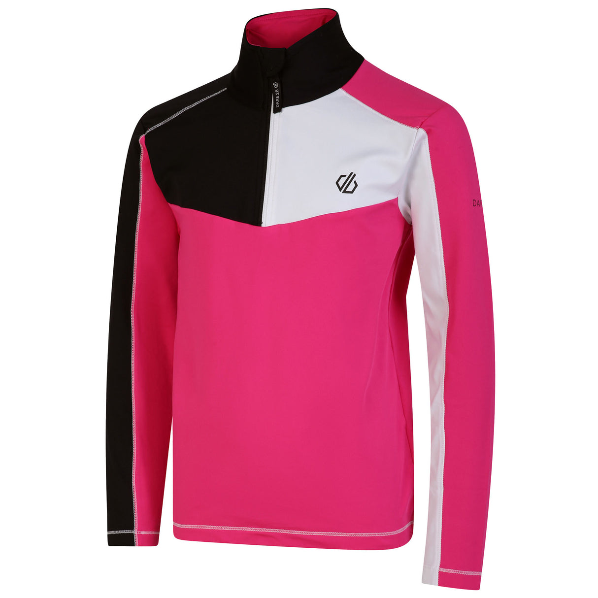Dare 2b Kids' Formate II Core Stretch Long Sleeve Midlayer Top Gulfstream/Fjord Blue/Rusty Orange / Age 3-4-Gulfstream/Fjord Blue/Rusty Orange / Age 5-6-Gulfstream/Fjord Blue/Rusty Orange / Age 7-8-Gulfstream/Fjord Blue/Rusty Orange / Age 9-10-Gulfstream/Fjord Blue/Rusty Orange / Age 11-12 - 53 Degrees North