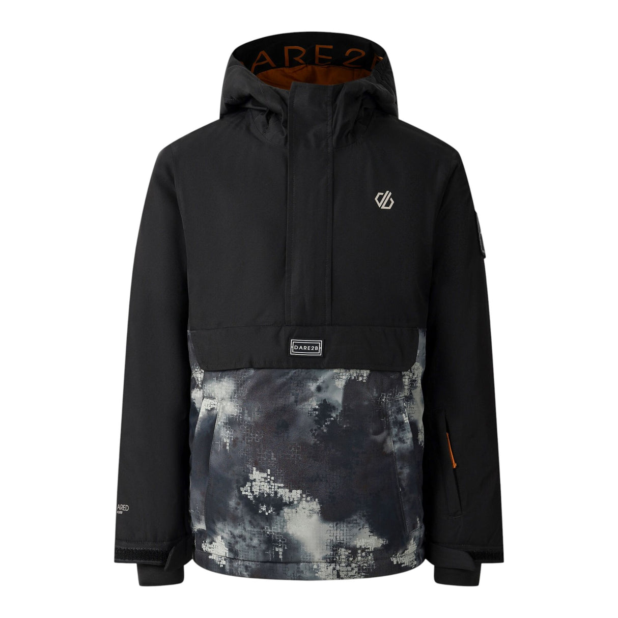 Dare 2b Kids' Freehand Jacket Black/Distressed Print / Age 5-6-Black/Distressed Print / Age 7-8-Black/Distressed Print / Age 9-10-Black/Distressed Print / Age 11-12-Black/Distressed Print / Age 13 - 53 Degrees North