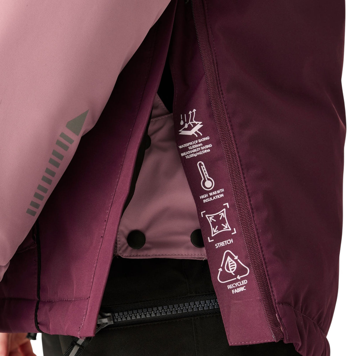 Dare 2b Kids' Freehand Jacket Black/Distressed Print / Age 5-6-Black/Distressed Print / Age 7-8-Black/Distressed Print / Age 9-10-Black/Distressed Print / Age 11-12-Black/Distressed Print / Age 13 - 53 Degrees North