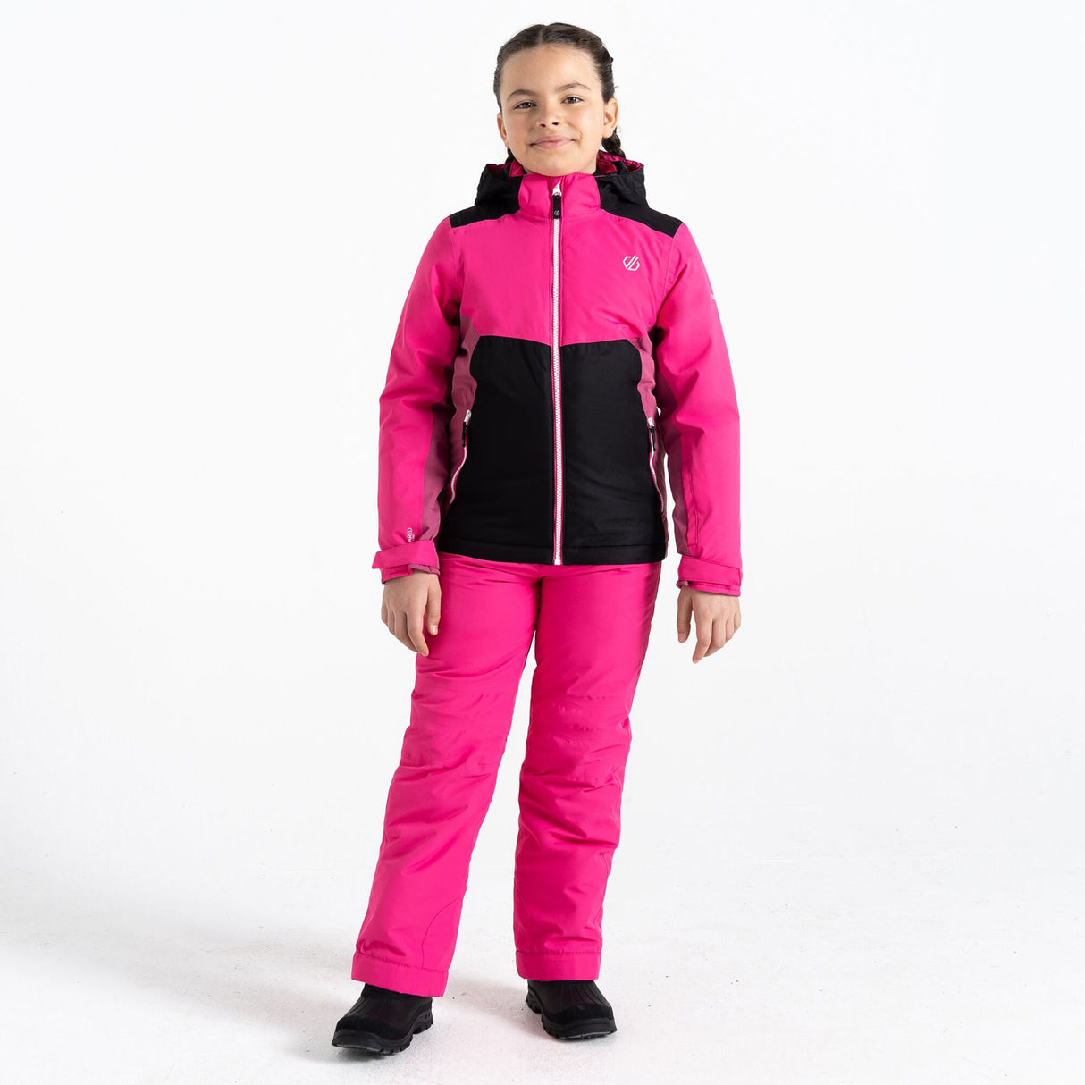 Dare 2b Kids' Impose III Ski Jacket Ebony Grey/Black / Age 3-4-Ebony Grey/Black / Age 5-6-Ebony Grey/Black / Age 7-8-Ebony Grey/Black / Age 9-10-Ebony Grey/Black / Age 11-12 - 53 Degrees North