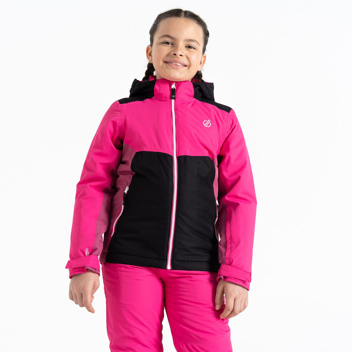 Dare 2b Kids' Impose III Ski Jacket Ebony Grey/Black / Age 3-4-Ebony Grey/Black / Age 5-6-Ebony Grey/Black / Age 7-8-Ebony Grey/Black / Age 9-10-Ebony Grey/Black / Age 11-12 - 53 Degrees North