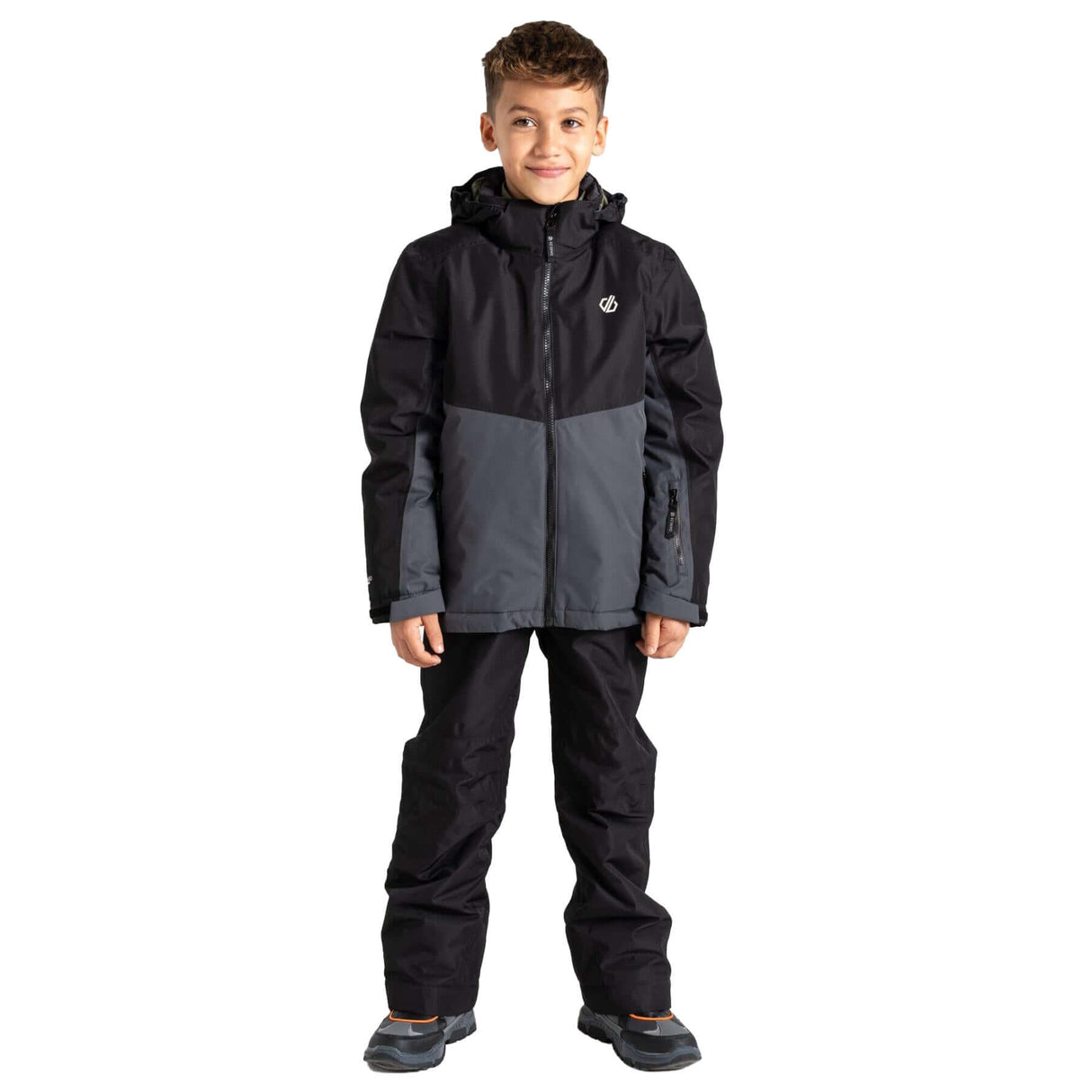 Dare 2b Kids' Impose Jacket Black/Iron Gate / Age 5-6-Black/Iron Gate / Age 7-8-Black/Iron Gate / Age 9-10-Black/Iron Gate / Age 11-12-Black/Iron Gate / Age 13 - 53 Degrees North