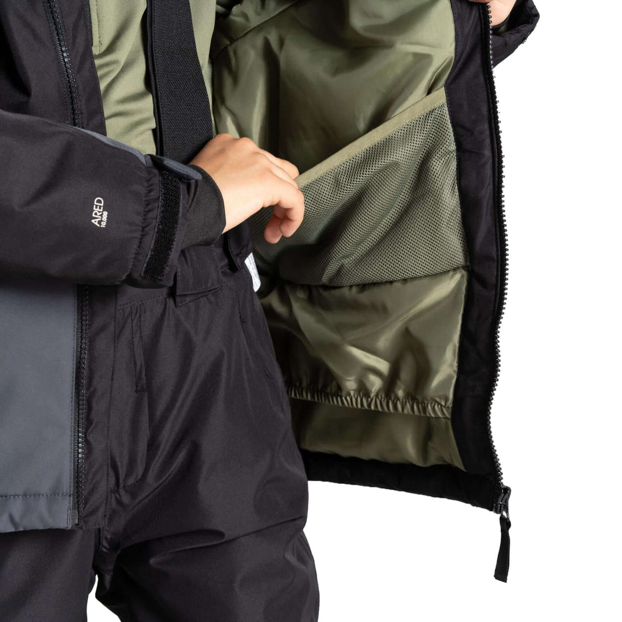 Dare 2b Kids' Impose Jacket Black/Iron Gate / Age 5-6-Black/Iron Gate / Age 7-8-Black/Iron Gate / Age 9-10-Black/Iron Gate / Age 11-12-Black/Iron Gate / Age 13 - 53 Degrees North