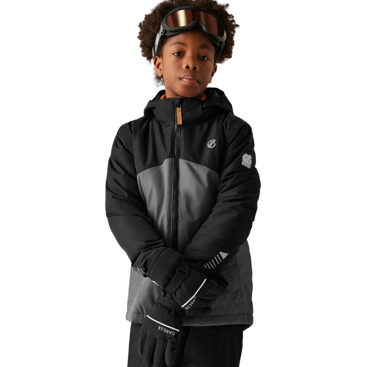 Dare 2b Kids' Impose Jacket Black/Iron Gate / Age 5-6-Black/Iron Gate / Age 7-8-Black/Iron Gate / Age 9-10-Black/Iron Gate / Age 11-12-Black/Iron Gate / Age 13 - 53 Degrees North