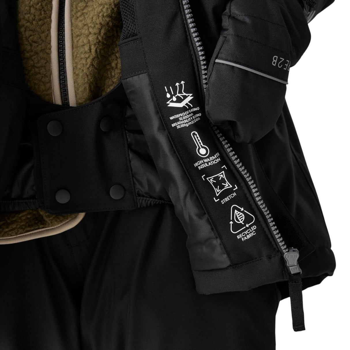 Dare 2b Kids' Shredder Jacket Black / Age 5-6-Black / Age 7-8-Black / Age 9-10-Black / Age 11-12-Black / Age 13 - 53 Degrees North