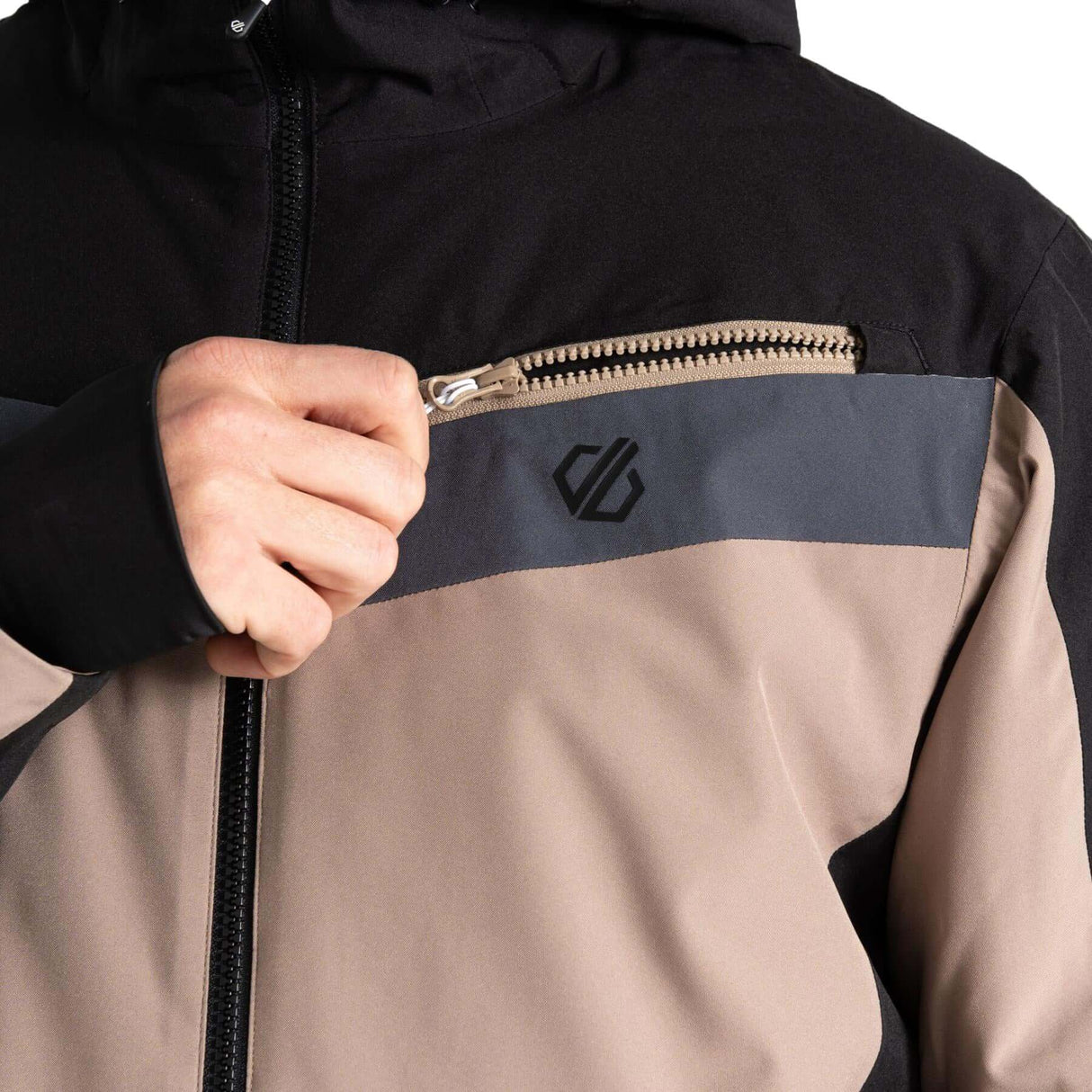 Dare 2b Men's Eagle Jacket Black/Clay/Ebony Grey / Small-Black/Clay/Ebony Grey / Medium-Black/Clay/Ebony Grey / Large-Black/Clay/Ebony Grey / X-Large-Black/Clay/Ebony Grey / XX-Large - 53 Degrees North