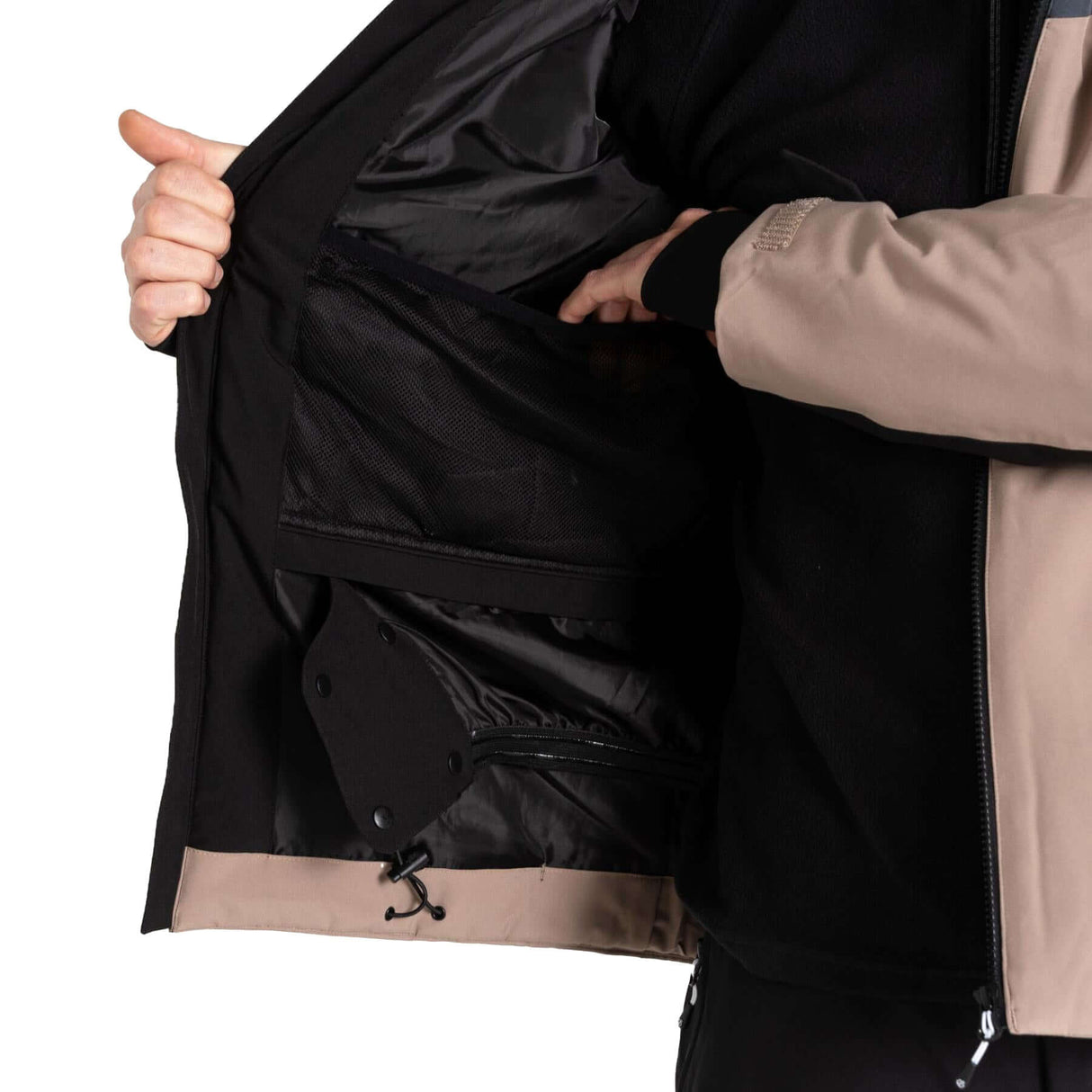 Dare 2b Men's Eagle Jacket Black/Clay/Ebony Grey / Small-Black/Clay/Ebony Grey / Medium-Black/Clay/Ebony Grey / Large-Black/Clay/Ebony Grey / X-Large-Black/Clay/Ebony Grey / XX-Large - 53 Degrees North