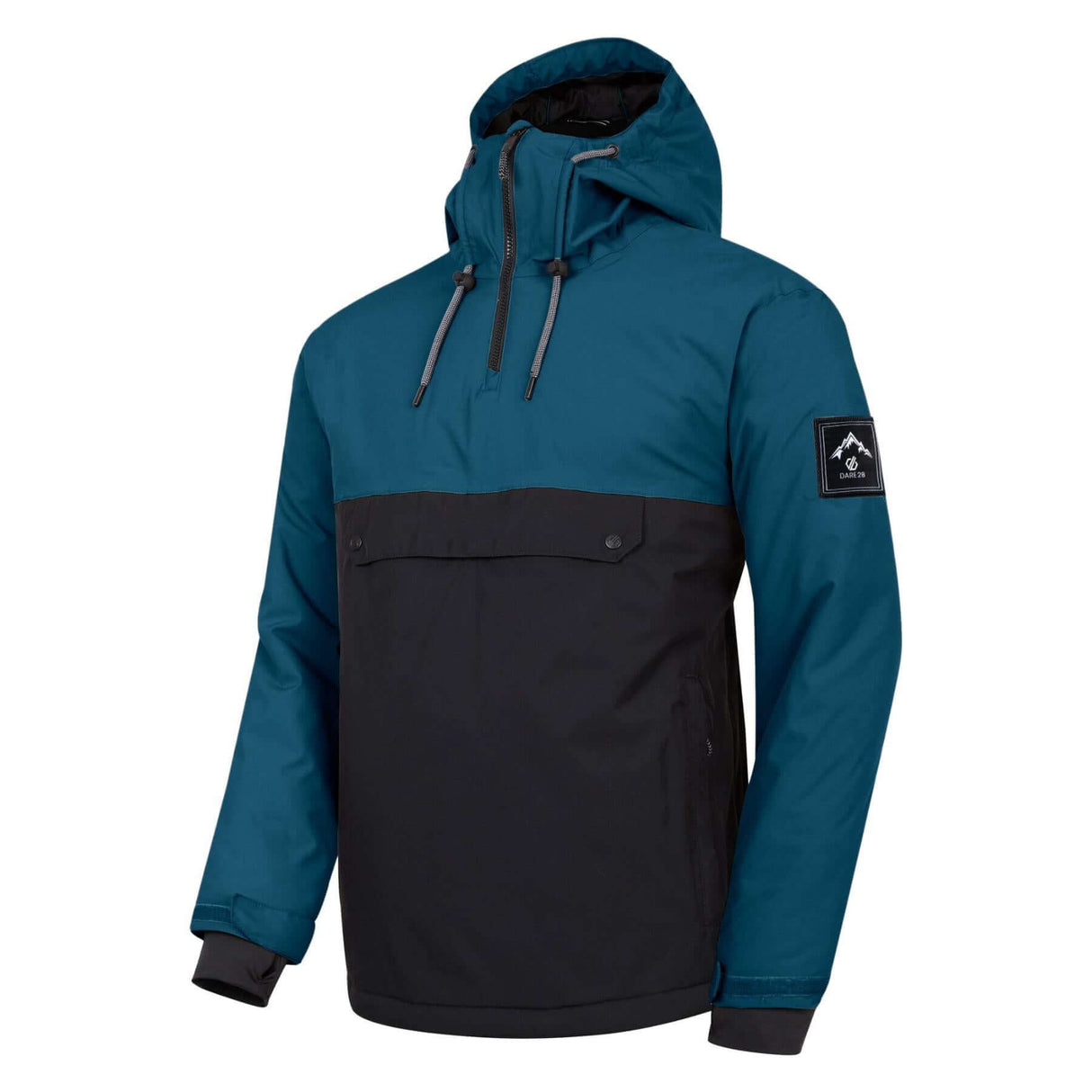 Dare 2b Men's Freeride Overhead Jacket Kingfisher Blue/Black / Small-Kingfisher Blue/Black / Medium-Kingfisher Blue/Black / Large-Kingfisher Blue/Black / X-Large-Kingfisher Blue/Black / XX-Large - 53 Degrees North