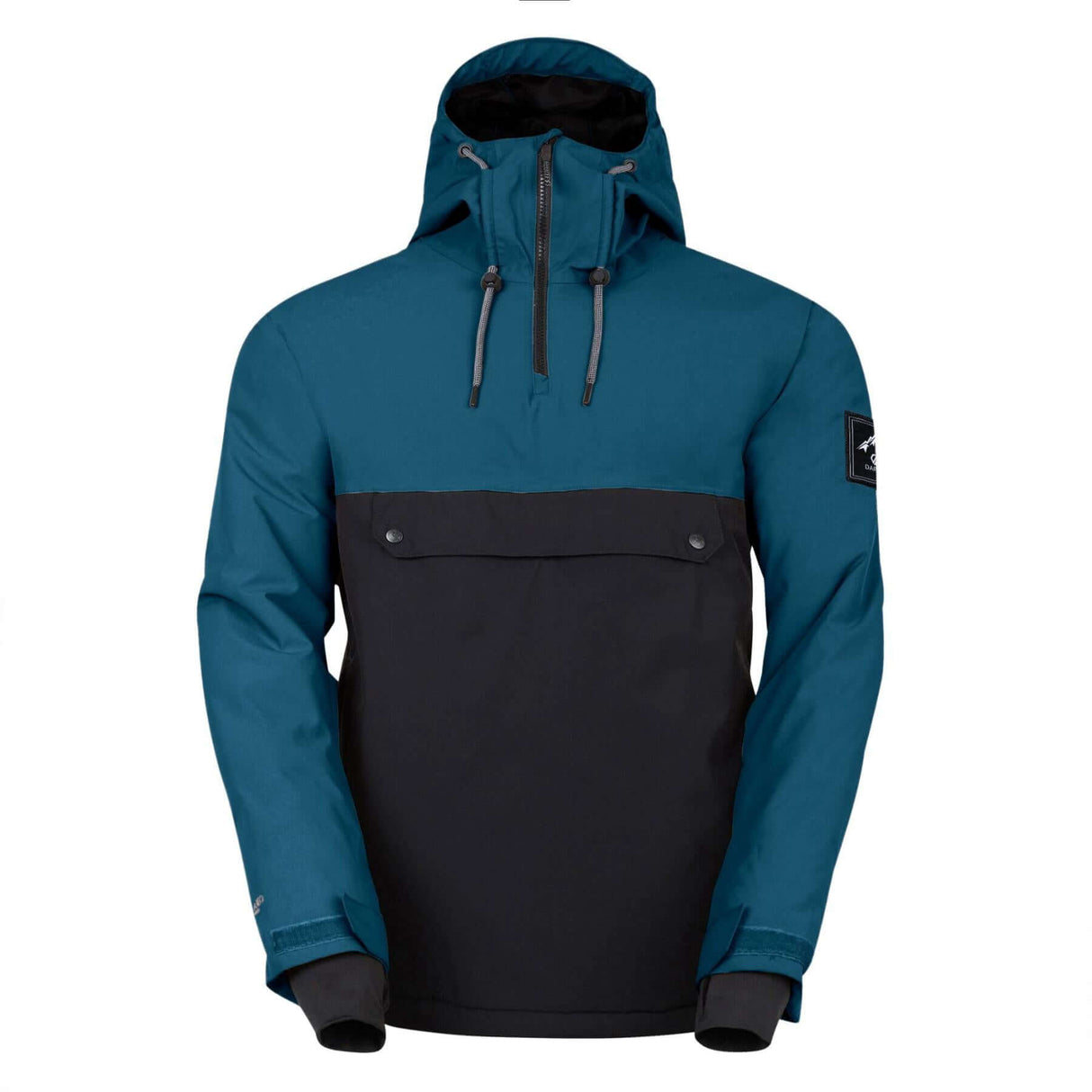 Dare 2b Men's Freeride Overhead Jacket Kingfisher Blue/Black / Small-Kingfisher Blue/Black / Medium-Kingfisher Blue/Black / Large-Kingfisher Blue/Black / X-Large-Kingfisher Blue/Black / XX-Large - 53 Degrees North