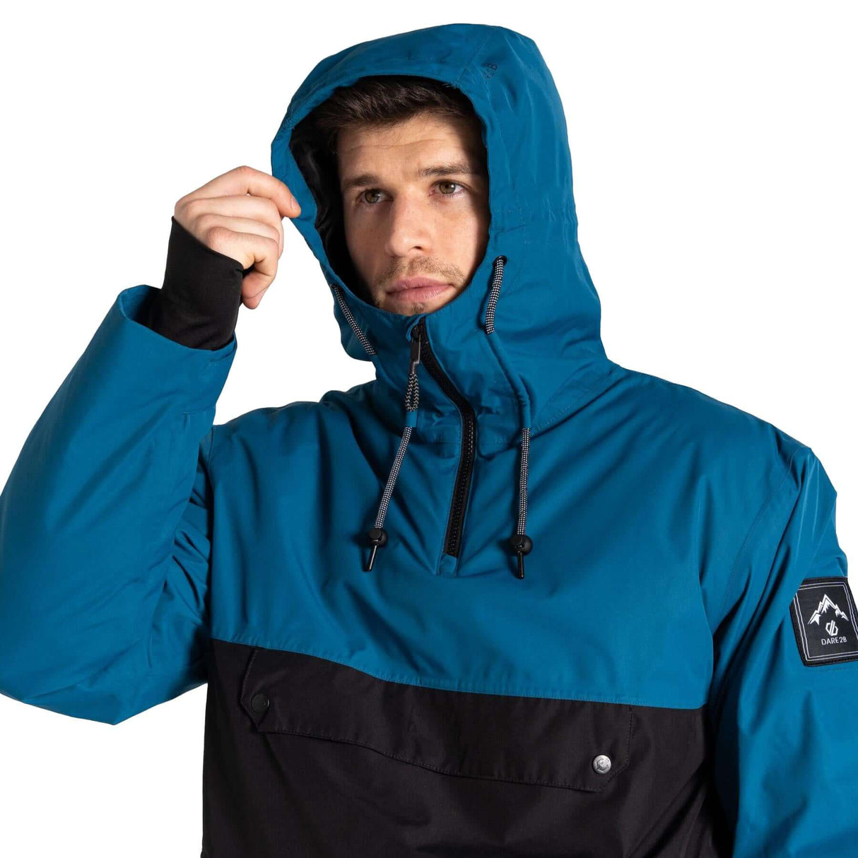 Dare 2b Men's Freeride Overhead Jacket Kingfisher Blue/Black / Small-Kingfisher Blue/Black / Medium-Kingfisher Blue/Black / Large-Kingfisher Blue/Black / X-Large-Kingfisher Blue/Black / XX-Large - 53 Degrees North