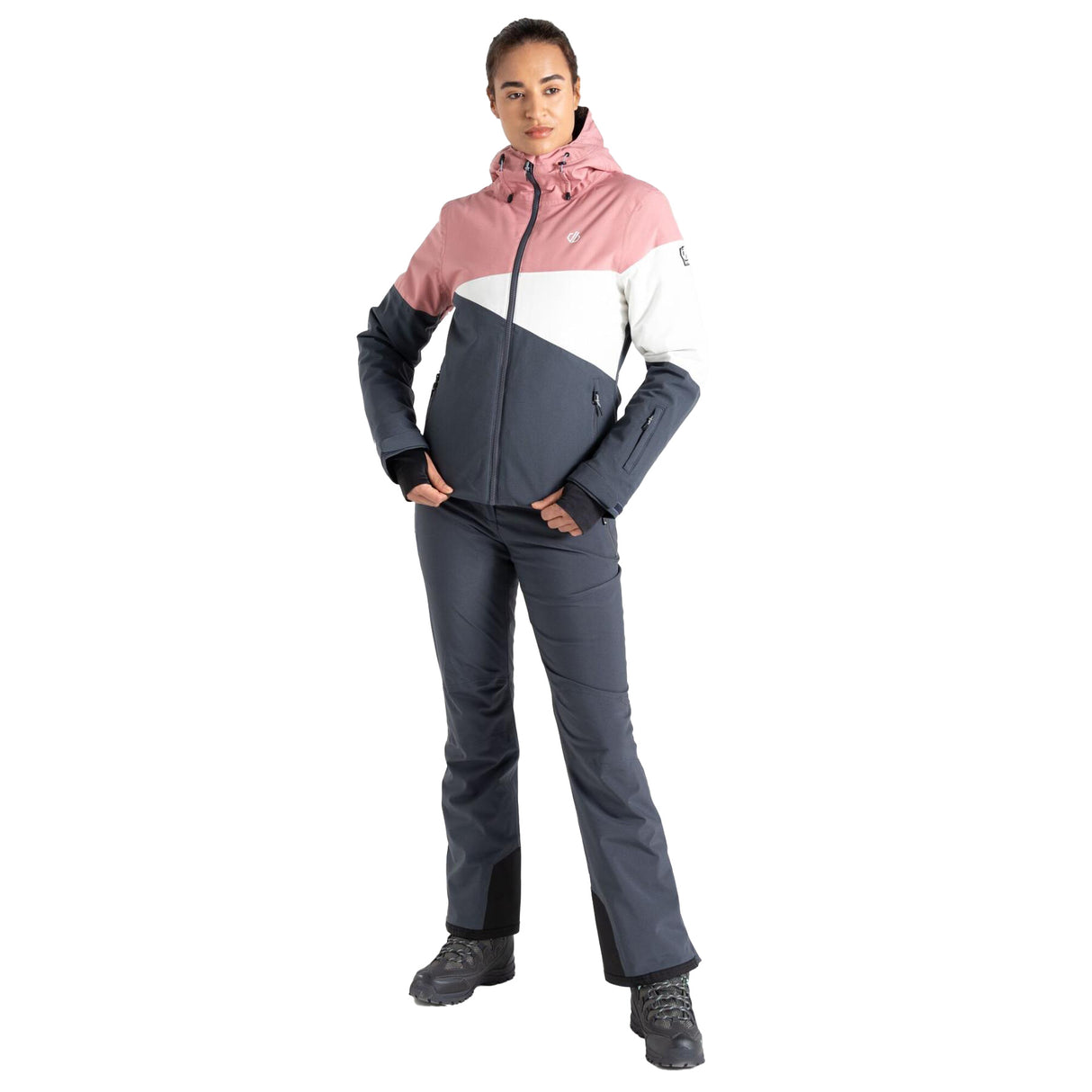 Dare 2b Women's Ice Jacket Dusty Rose/Ebony Grey / X-Small-Dusty Rose/Ebony Grey / Small-Dusty Rose/Ebony Grey / Medium-Dusty Rose/Ebony Grey / Large-Dusty Rose/Ebony Grey / X-Large - 53 Degrees North