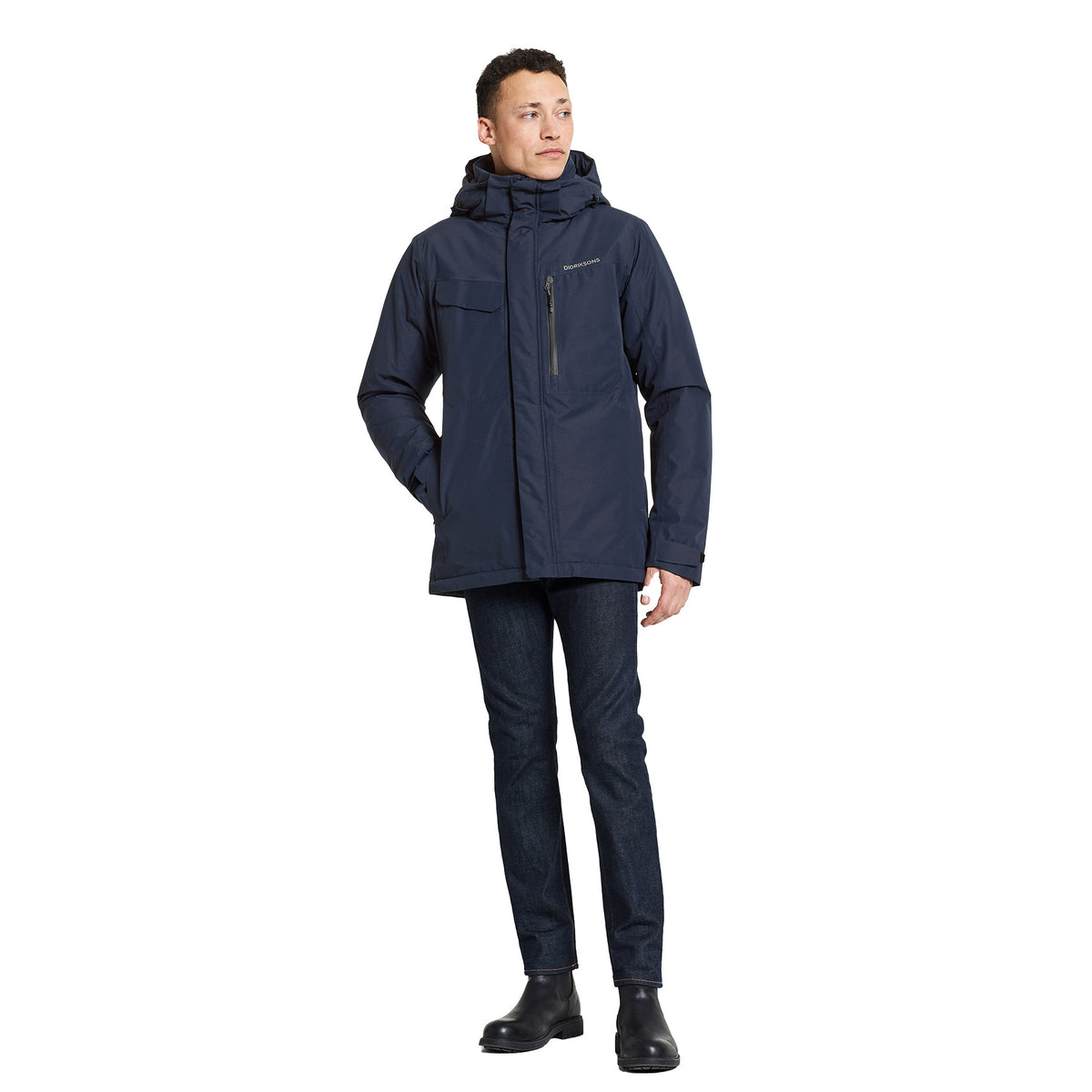 Didriksons Men's Stefan Waterproof Insulated Jacket Dark Night Blue / Small - 53 Degrees North