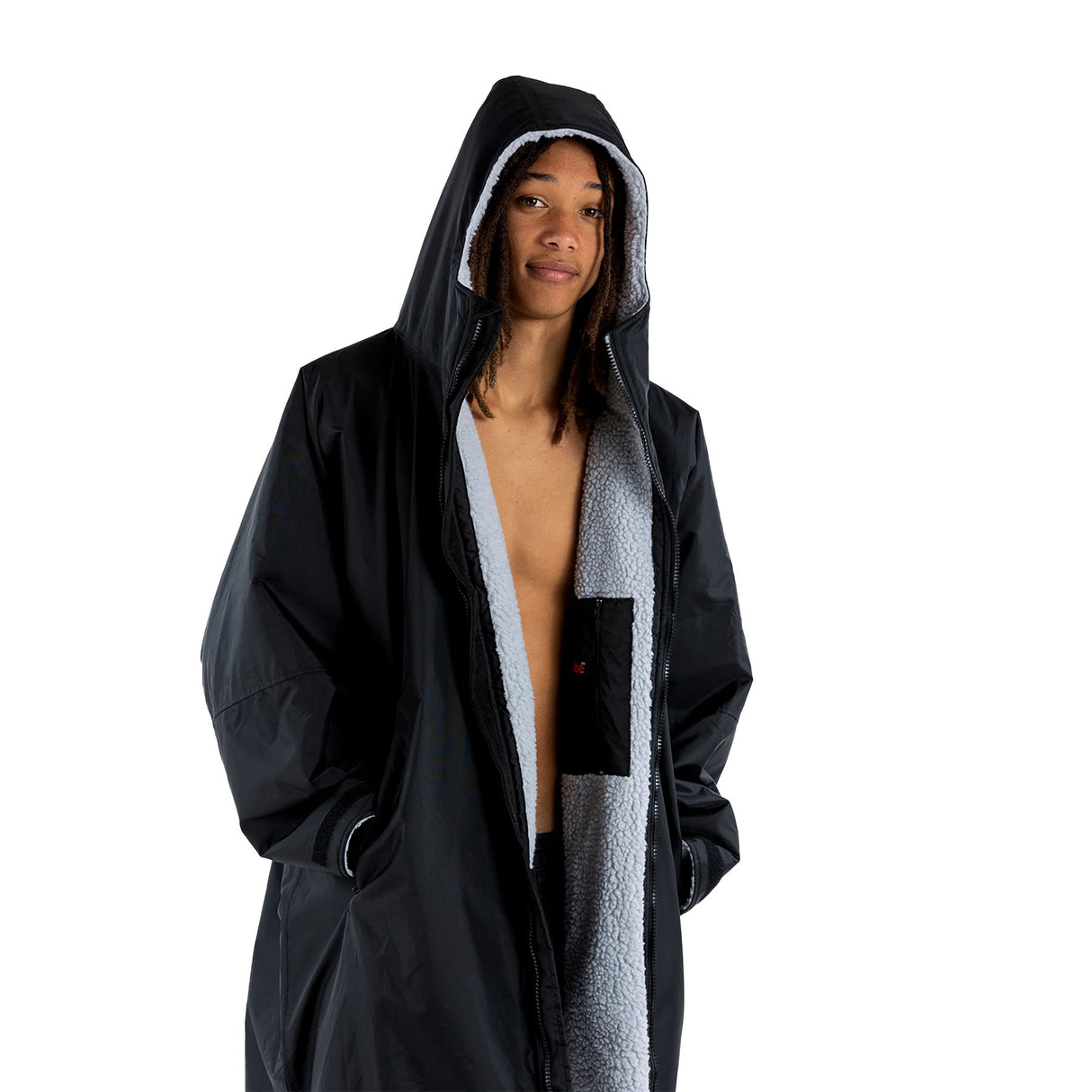 Dryrobe Advance Long Sleeve Changing Robe Dark Grey/Orange / Small-Dark Grey/Orange / Medium-Dark Grey/Orange / Large-Black/Grey / X-Small-Black/Grey / Small - 53 Degrees North