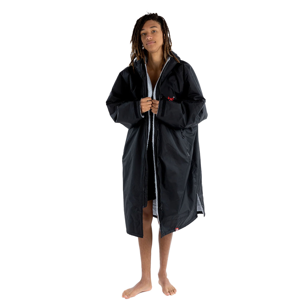 Dryrobe Advance Long Sleeve Changing Robe Dark Grey/Orange / Small-Dark Grey/Orange / Medium-Dark Grey/Orange / Large-Black/Grey / X-Small-Black/Grey / Small - 53 Degrees North
