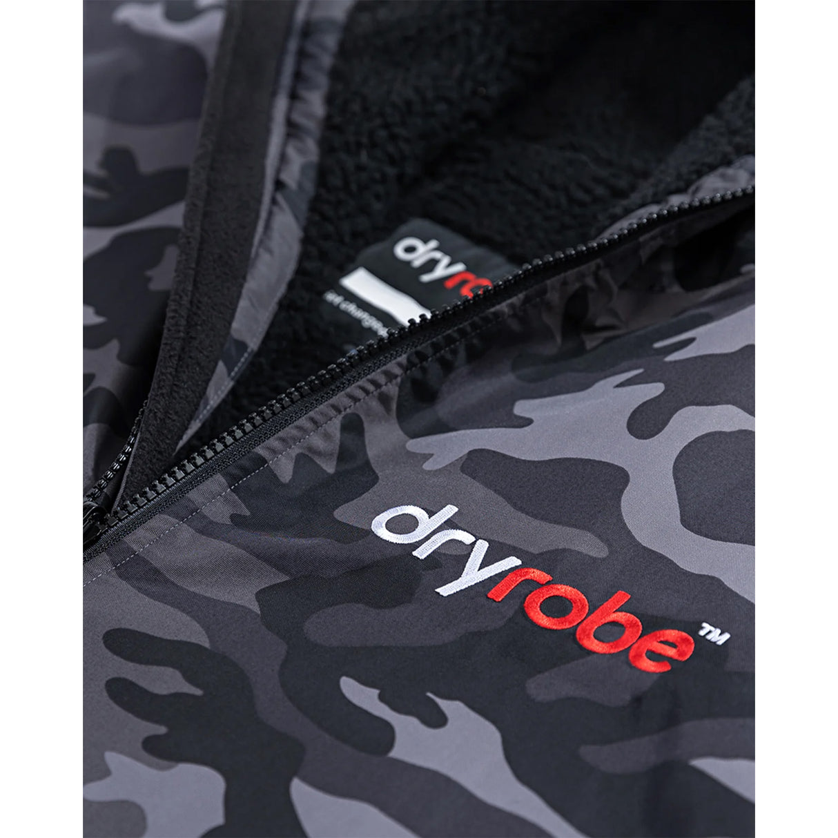 Dryrobe Advance Long Sleeve Changing Robe Black/Grey / X-Small-Black/Grey / Small-Black/Grey / Medium-Black/Grey / Large-Black/Camo Black / Small - 53 Degrees North