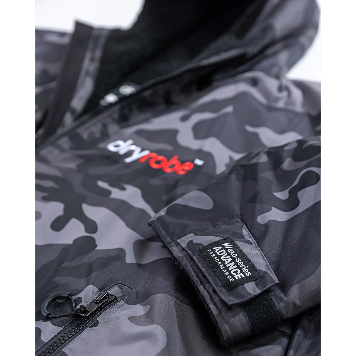 Dryrobe Advance Long Sleeve Changing Robe Black/Grey / X-Small-Black/Grey / Small-Black/Grey / Medium-Black/Grey / Large-Black/Camo Black / Small - 53 Degrees North