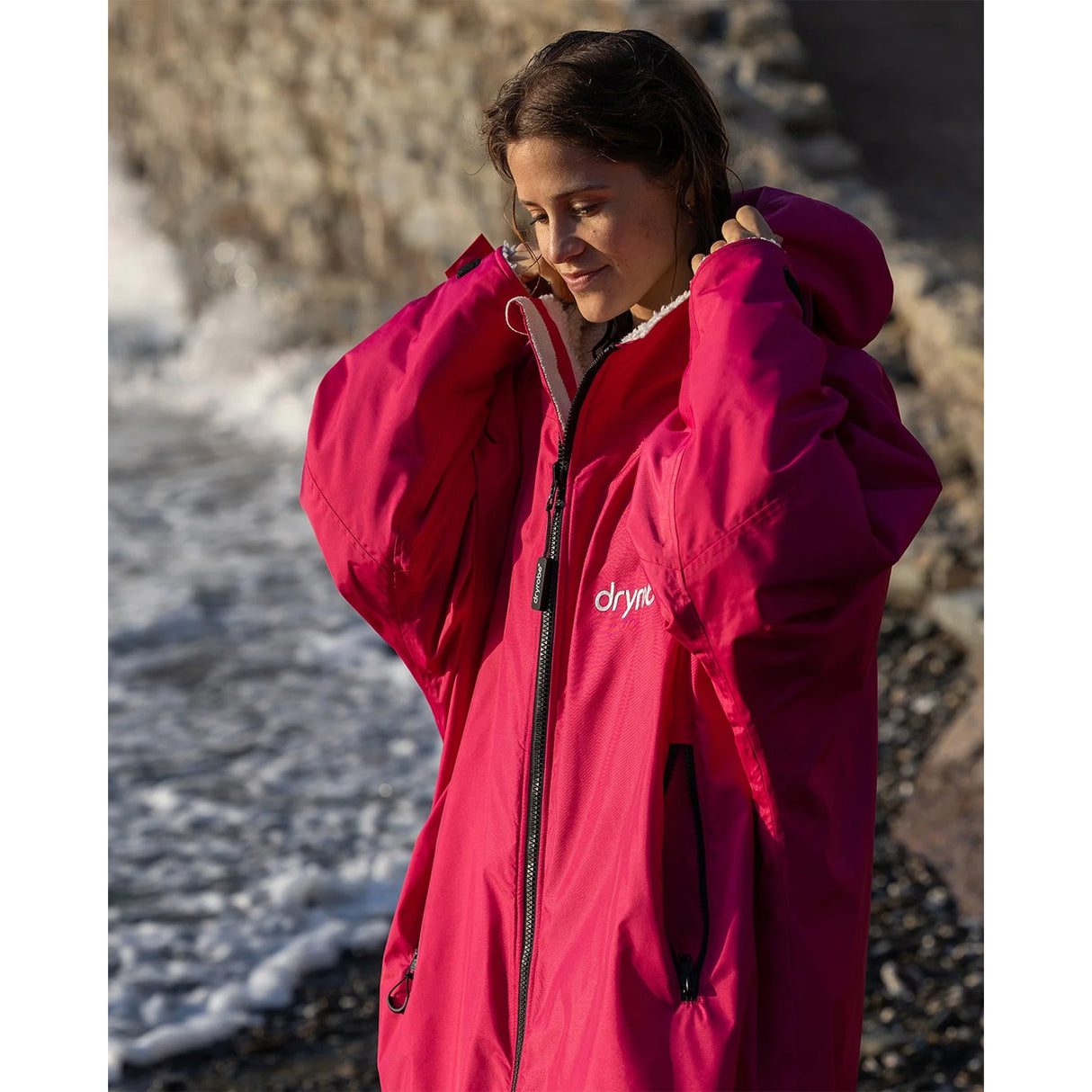 Dryrobe Advance Long Sleeve Changing Robe Black/Grey / X-Small-Black/Grey / Small-Black/Grey / Medium-Black/Grey / Large-Black/Camo Black / Small - 53 Degrees North