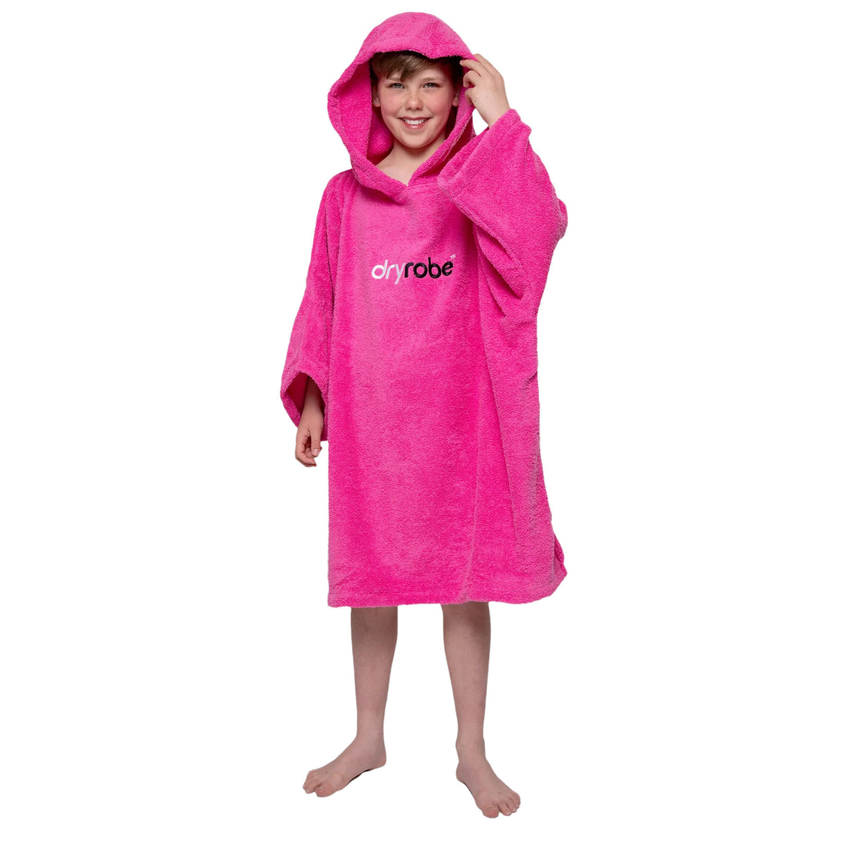 Dryrobe Kids' Organic Cotton Towel Robe Pink / X-Small-Pink / Small-Navy / X-Small-Navy / Small - 53 Degrees North