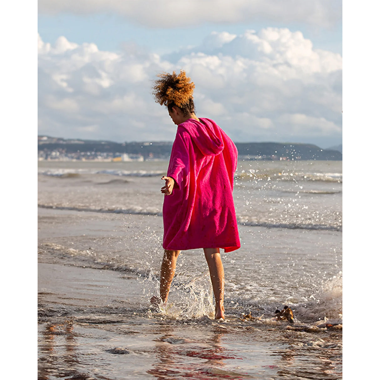 Dryrobe Kids' Organic Cotton Towel Robe Pink / X-Small-Pink / Small-Navy / X-Small-Navy / Small - 53 Degrees North
