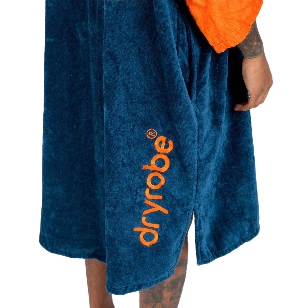 Dryrobe Zip Through Towel Robe Nimbus Cloud / Small-Nimbus Cloud / Medium-Deep Sea Blue / Small-Deep Sea Blue / Medium - 53 Degrees North