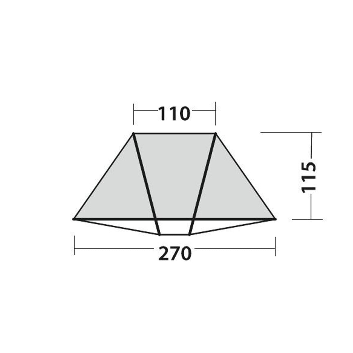 Easy Camp Beach Shelter Tent Blue / One Size - 53 Degrees North