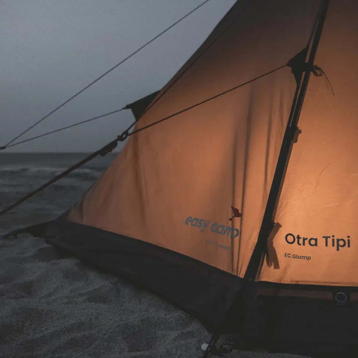 Easy Camp Otra Tipi Festival Tent Dark Sand - 53 Degrees North