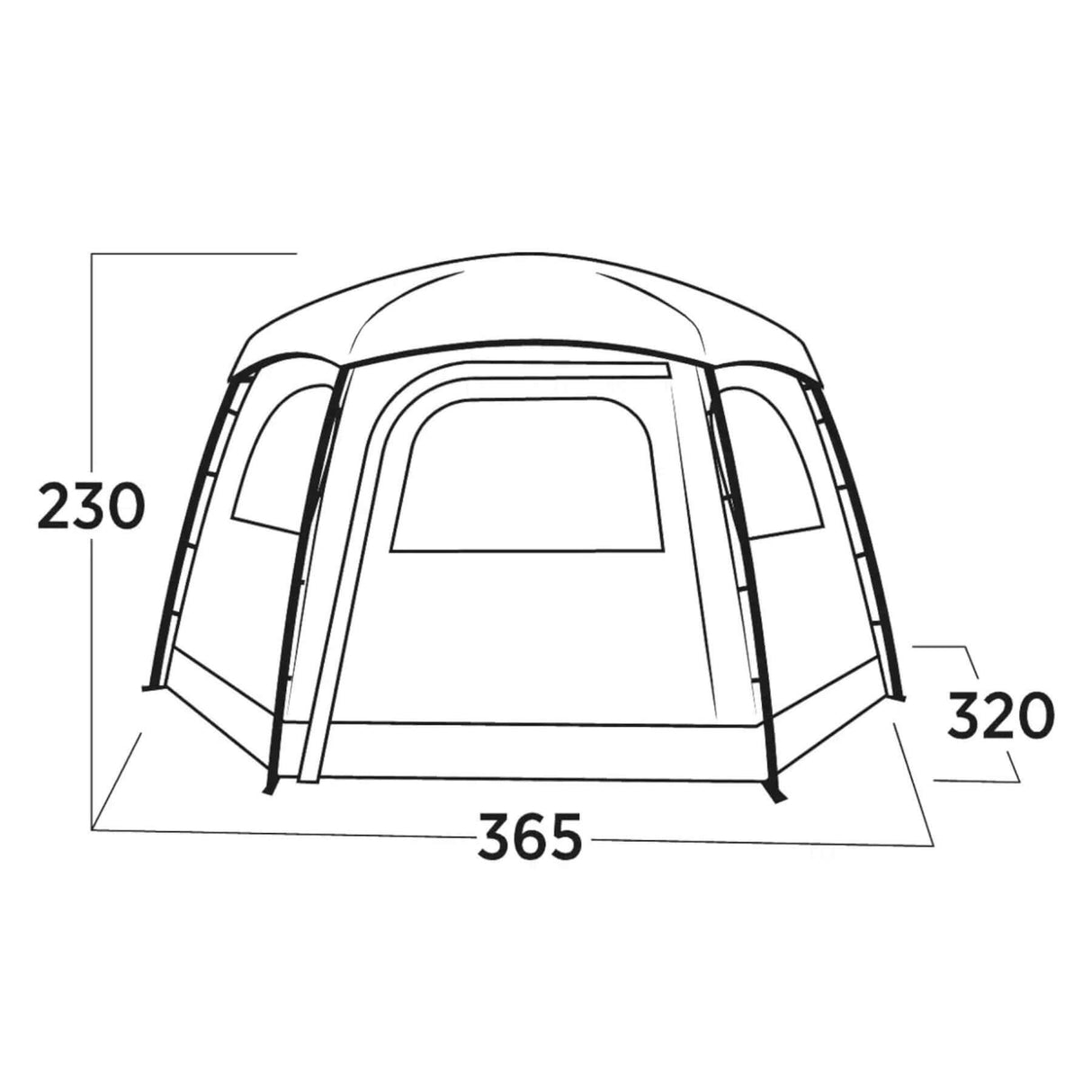 Easy Camp Sandland Yurt Festival Tent Dark Sand - 53 Degrees North