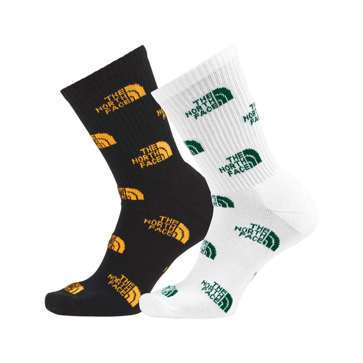 The North Face Everyday Crew Socks - 2 Pack TNF Black/Summit Gold / X-Small-TNF Black/Summit Gold / Small-TNF Black/Summit Gold / Medium-TNF Black/Summit Gold / Large-TNF Black/TNF White / X-Small #- 53 Degrees North