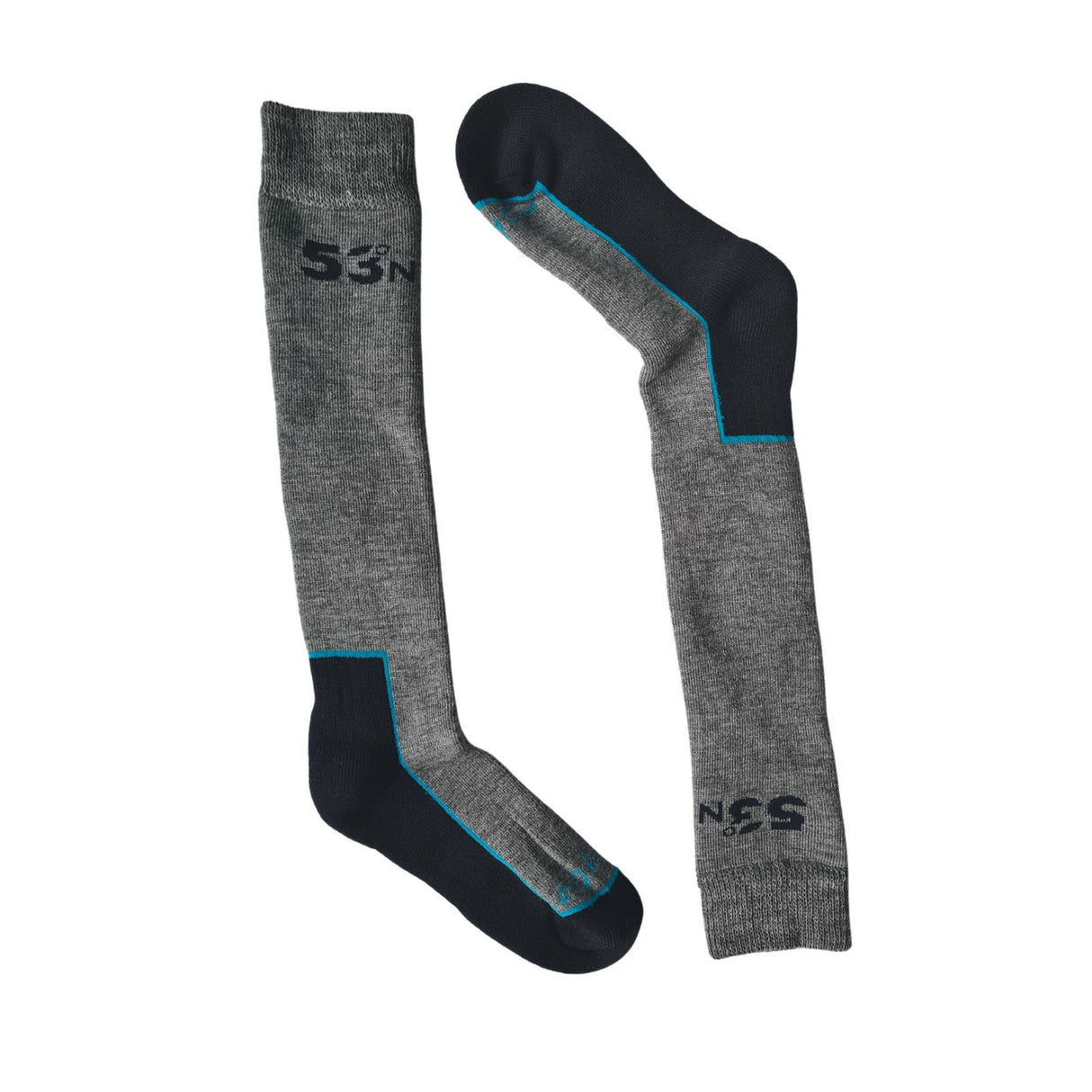 Exceptio Merino Ski Medium Cushion Socks - Pack of 2 Grey / Medium-Grey / Large - 53 Degrees North