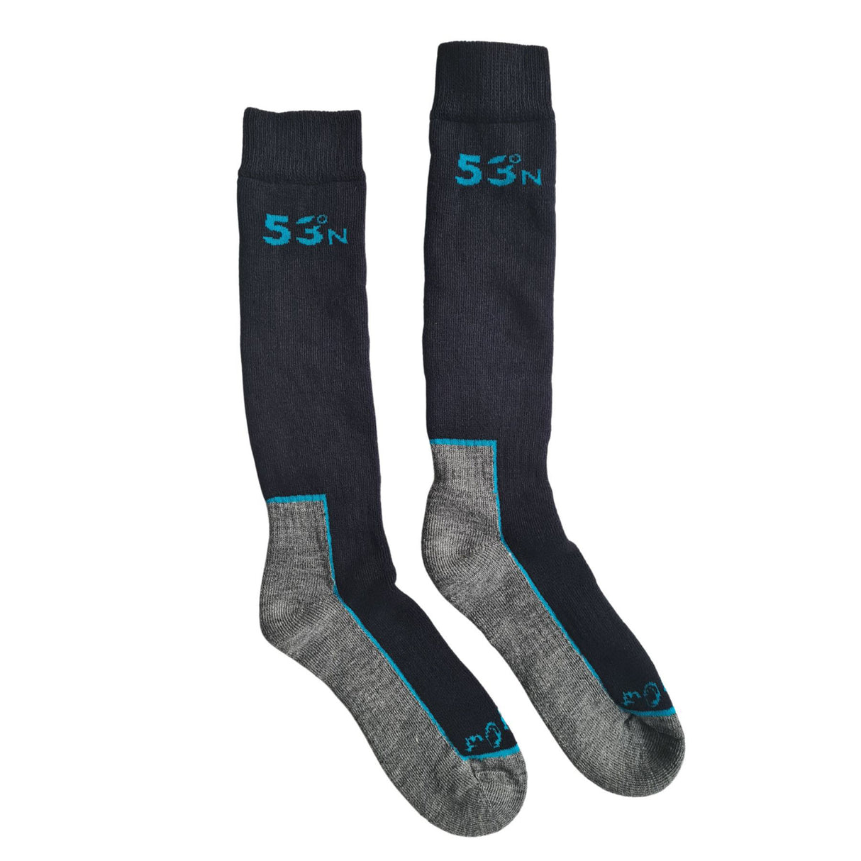 Exceptio Merino Ski Medium Cushion Socks - Pack of 2 Grey / Medium-Grey / Large - 53 Degrees North