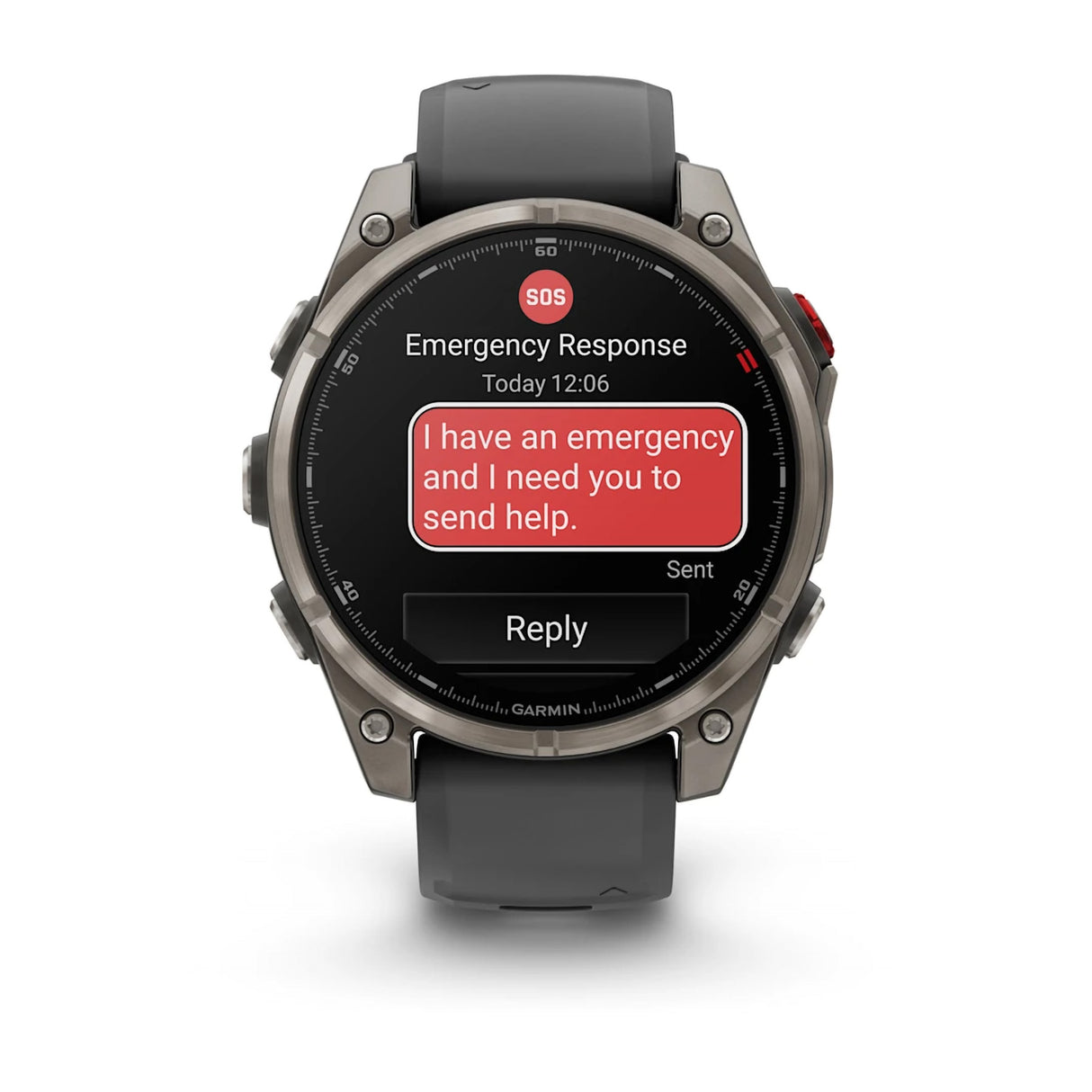 Garmin Fenix 8 Pro 47mm Multisport AMOLED Smartwatch Carbon DLC Titanium with Black/Grey Band-Titanium with Graphite/Black Band - 53 Degrees North