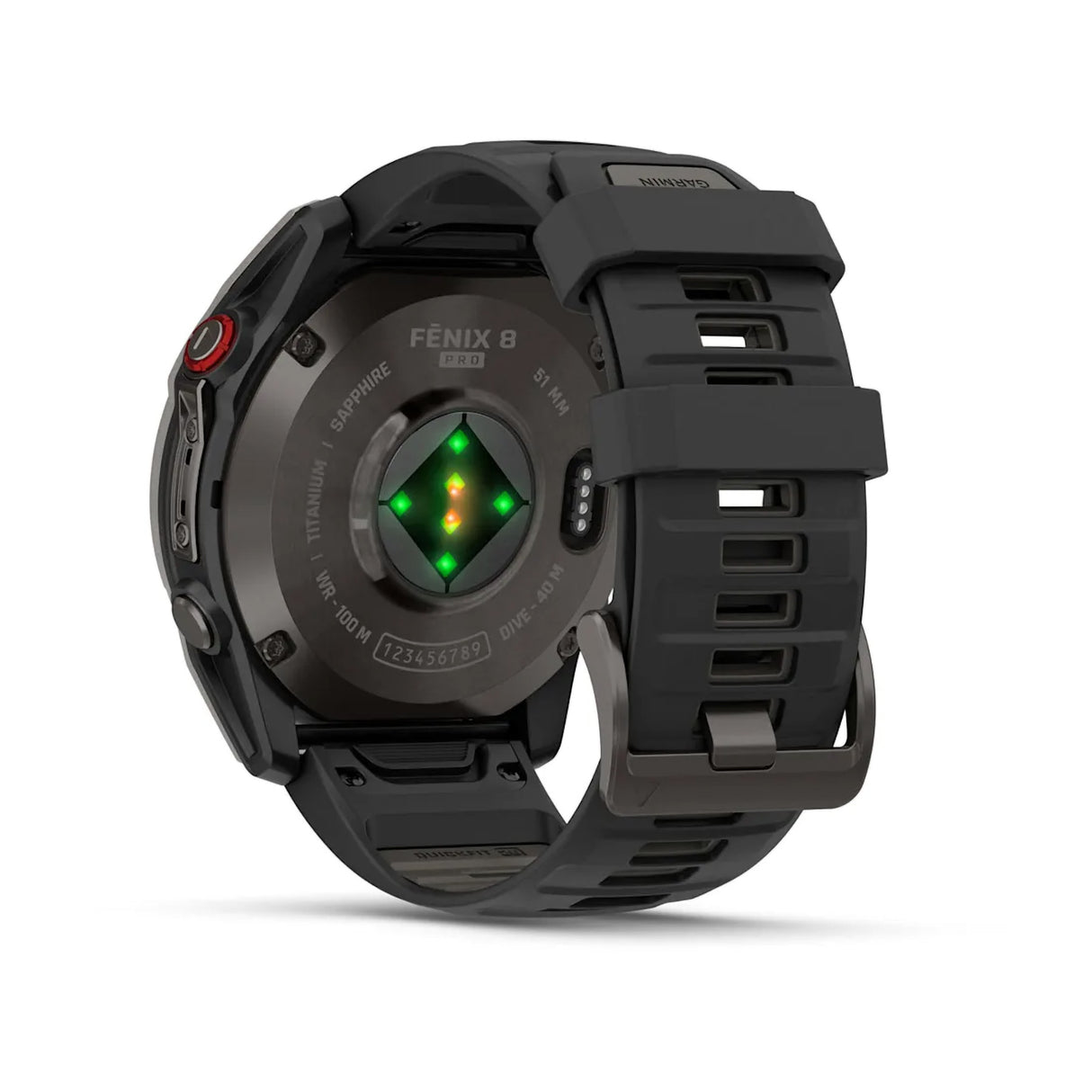 Garmin Fenix 8 Pro 51mm AMOLED Multisport GPS Smartwatch Carbon DLC Titanium w/ Black/Grey Band-Titanium with Graphite/Black Band - 53 Degrees North